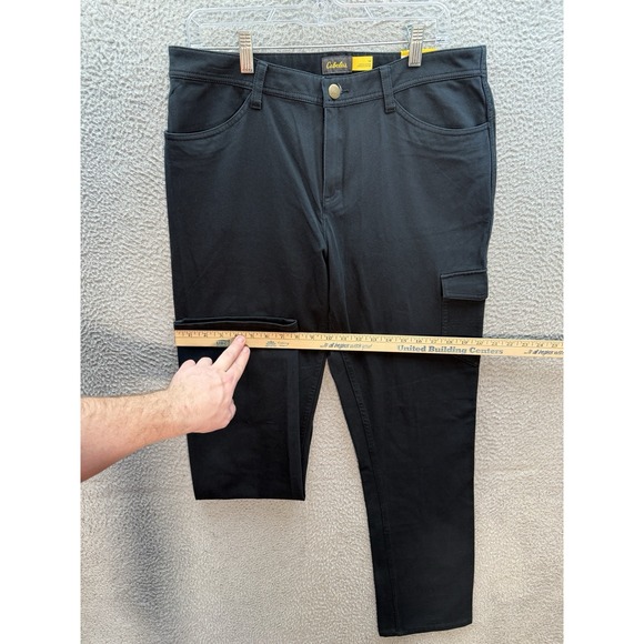 Cabelas Pants Womens 14 Black Cargo Stretch Outdoors Hiking Camping Workwear NEW - Picture 6 of 11